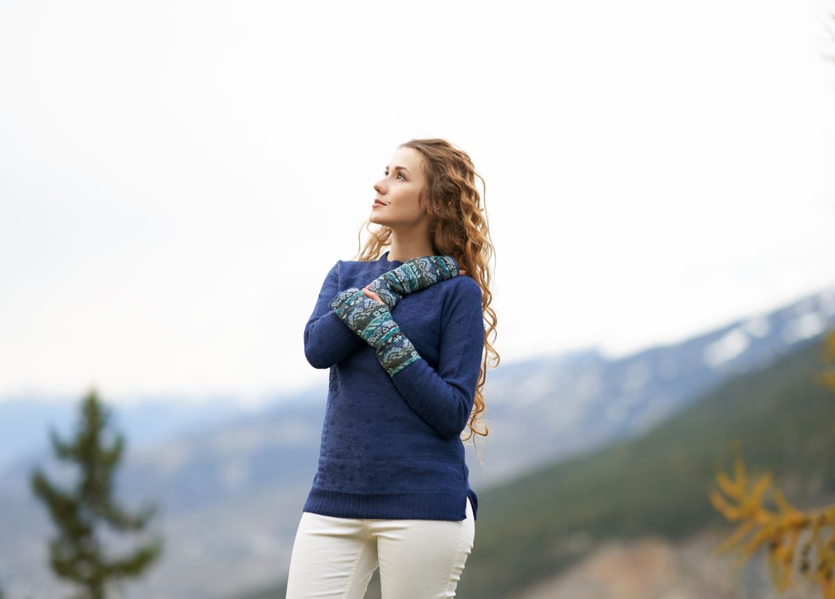 Handledsvärmare i 100% alpackaull - Bild 3