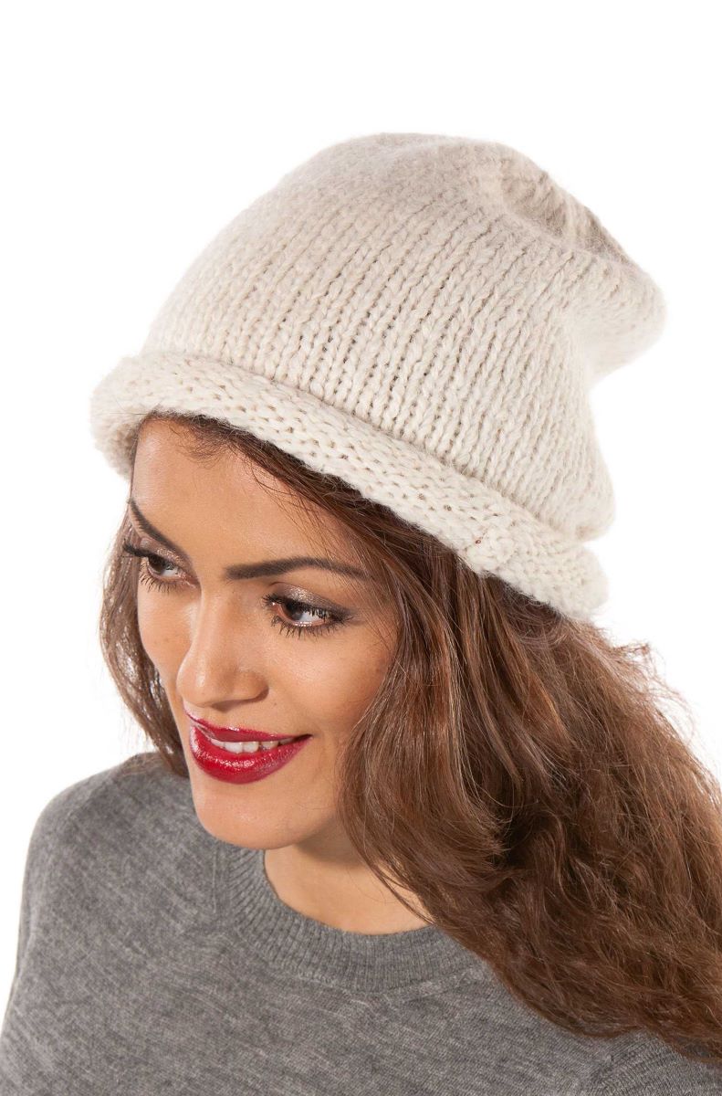 Mössa i fin alpackaull
